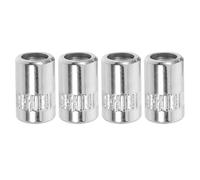 HEMOTON Perillas de Interruptor para Guitarra Eléctrica 4 Piezas de Latón Plateado, Control Multifunción para Selector de Pastillas, Reemplazo para Partes y Accesorios de Guitarra