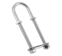 HEMOTON Perno en U Marino de Acero Inoxidable M8 para Fijación de Cubierta de Barco, Herraje Industrial Resistente la Corrosión, Amarre Seguro para Parte Frontal y Popa, Accesorio