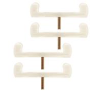 HEMOTON Pies de Repuesto Antideslizantes para Reposapiés de Violín 1/4-1/8 de Caucho, 4 Unidades, Accesorio Desmontable Compatible para Hombro, Mejora Comodidad y Soporte en