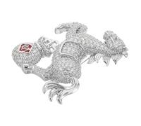 HEMOTON Pin Vintage de Caballo con Brillantes Broche de Aleación Resistente Decoración de Bolsa de Dinero y Motivo Zodiacal para Mujeres y Niñas Accesorio de Ropa para Año Chino