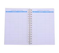 HEMOTON Planificador de Presupuesto A5 con Encuadernación Espiral, Cuaderno de Papel con 50 Hojas para Registros Diarios y Mensuales sin Fecha, Adecuado para Organización Financiera