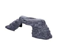 HEMOTON Plataforma para Tortugas y Reptiles Cueva y Puente de Resina, Superficie Amplia para Tomar el Sol, Escondite Ecológico para Peceras
