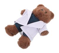 HEMOTON Plush Doctor Bear with Coat Soft Medical Student Toy For Birthday Party Favor Graduation Cuddly Stuffed Animal For School and Nurse Appreciation