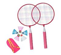 HEMOTON Portátil de Raquetas de Bádminton para Raquetas Duraderas Infantiles y Mochila Juego Deportivo Exterior y Entrenamiento de Coordinación Mano