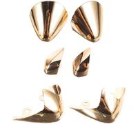 HEMOTON Protectores de Punta Metálicos para Tacones Cubrezapatos Decorativos Dorados 3 Pares 3 17 20 para Proteger y Embellecer Zapatos de Tacón