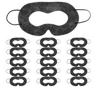 HEMOTON Protectores Desechables para Ojos Vr, 50 Unidades Negras, Almohadillas Faciales Transpirables Antisudor de Tela No Tejida, 33 X 13 Cm, Compatibles con Cascos de Realidad