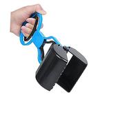 HEMOTON Recogedor de Excrementos para Mascotas Pequeñas Pala de Plástico Durable con Control Mano para Perros y Gatos Herramienta de Limpieza para Interiores y Exteriores Azul