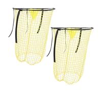 HEMOTON Red de Portería de Fútbol Juvenil 2 Piezas Amarilla Red de Práctica para Entrenamiento de Precisión de Patadas Portátil para Uso Interior y Exterior Equipo de Fútbol para Jóvenes