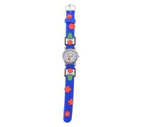 HEMOTON Reloj de Pulsera Diseño 3D de Baloncesto, Resistente al Agua para Uso Diario, Ligero y Cómodo, Color Azul Intenso, Adecuado para Aprender a Leer la Hora y Actividades Escolares