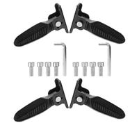 HEMOTON Reposapiés Traseros de Bicicleta de Montaña y Eléctrica Plegables Antideslizantes de Nylon Resistente 2 Pares Accesorios para Ciclismo y Patinete Eléctrico