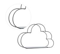 HEMOTON Revistero Estantería Metálica Moderna de Hierro Negro Forma de Nube Fácil de Limpiar y Organizar Revistas de Forma Elegante para Escritorio y Hogar
