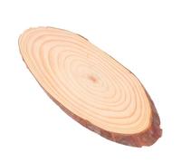 HEMOTON Rodajas de Madera sin Tratar Bordes Biselados, Aptas para Señalización y Decoración del Hogar en Estilo Rústico, Tamaño 10.5-14.5cm