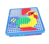 HEMOTON Rompecabezas de Plástico, Juguete Educativo Temprano, Puzzle Infantil de Arte, Material Seguro y Duradero, Desarrollo Cognitivo y Reconocimiento de Colores, Adecuado