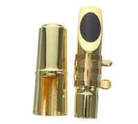 HEMOTON Saxofón Alto De Metal De Tono Medio Con Accesorios Para Saxofón Chapados En Oro. Incluye Almohadillas Para Una Ejecución