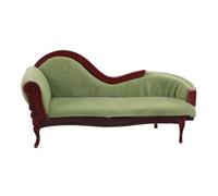 HEMOTON Scale Miniature Chaise Lounge Vintage Style Realistic Sofa For DIY Enthusiasts Educational Play and Role Playing