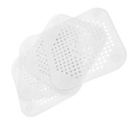 HEMOTON Silicona Protector de Drenaje Cuadrado para Cocina y Baño, 4 Piezas de Cubiertas de Desagüe Fáciles de Limpiar Flujo de Agua