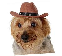 HEMOTON Sombrero De Mascota Sombreros para Perros para Perro Pequeño Tapa De Gato Bordado De Accesorios para s Gorra De Coffee Color Aleatorio