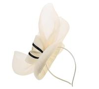 HEMOTON Sombrero Fascinador Vintage Mujer Elegante con Plumas para Bodas y Fiestas Té Tocado de Pastillero Mini Estilo Princesa