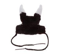 HEMOTON Sombrero Pirata para Gato Mascota Cuernos De Vikingo Disfraz De Halloween para Gatos Sesiones De y Fiestas De Cumpleaños para Mascotas