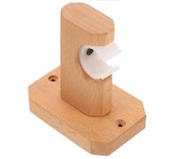 HEMOTON Soporte de Barra Adecuado para Baño Capacidad Fuerte y Diseño Rústico de Madera Resistente y Fijación en Pared para Cortina de Ducha