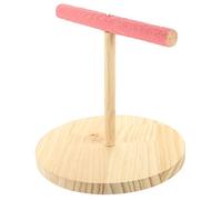 HEMOTON Soporte de Madera para Pájaros Estación Percha Antideslizante para Periquitos y Loros Estructura Resistente y Decorativa para Voladeras Juguete Interactivo para Aves Pequeñas