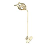 HEMOTON Soporte de Partituras para Saxofón Soprano Dorado, Clip Portátil para Lira de Marcha, Abrazadera Estable para Atril de Orquesta, Accesorio Ligero Adecuado para Conciertos