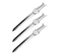 HEMOTON Soporte de Pesca de Acero Inoxidable 3 Piezas Plegable para Caña de Pescar, Base Fija Resistente para Orilla, Banco y Playa, Estaca de Tierra Portátil para Pesca al Aire