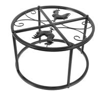 HEMOTON Soporte Metálico Aguanta Comedero Gallinas Resistente y Estable Para Corral y Gallinero Accesorios Para Comedero Pajaros y Bebederos