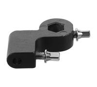 HEMOTON Soporte para batería soporte de varilla e de e de bajo e para martillo de pedal de abrazadera del e del batidor de Metal Black