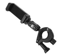 HEMOTON Soporte para Teléfono Trompeta de Plástico Negro Clip Ajustable de 15-31mm y Rotación de 360° Adecuado para Ensayos y Práctica en Casa