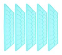 HEMOTON Soporte Verde para Almacenamiento de Diapositivas de Microscopio de Plástico Diseño Ahorrador de Espacio y Fácil Limpieza Pack de 5 Unidades para Microbiología