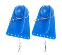 HEMOTON Tabla de Buceo de Plástico para Pesca al Curricán 2 Piezas Tamaño 10X78 CM Peso 26 G Color Azul Accesorio Práctico para Pesca en Aguas Profundas y Actividades al Aire Libre