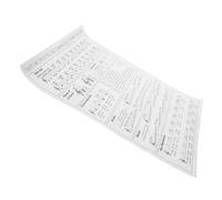 HEMOTON Tabla De De Arpa Papel Práctica y Resistente Para Principiantes y Teoría Musical