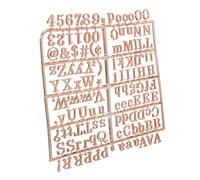 HEMOTON Tablero de Letras de Fieltro Dorado Letras y Números de Plástico para Creación de Mensajes Intercambiables en Actividades Educativas y Tableros de Inspiración Diaria