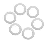 HEMOTON Tapa Decorativa Autoadhesiva de Acero Inoxidable Redonda para Grifos y Vidrio, 6 Piezas, Fácil Instalación, Diseño Moderno para Baño y Cocina