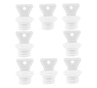 HEMOTON Tapones Herméticos de Plástico PP para Bolsas de Agua Caliente 8 Unidades Pequeñas de 21 CM de Diámetro X 17 CM de Altura Tapón de Sellado Resistente al Calor Repuesto para