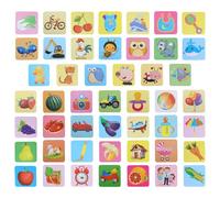 HEMOTON Tarjetas Visuales para Bebés 7-12 Meses, Juego Educativo de Estimulación Cognitiva Patrones Coloridos, Tarjetas de Reconocimiento Visual Seguras y Duraderas para Aprendizaje