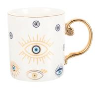 HEMOTON Tazas de café de cerámica, tazas de té, vasos para el mal de ojo, Nazar Ojos, taza de desayuno, leche capuchino, taza de té, taza de café, taza de café para casa, oficina, decoración de mesa