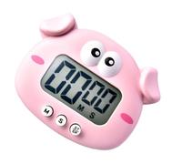 HEMOTON Temporizador Electrónico de Cocina en Forma de Cerdito Rosa Gestión Material Plástico para Hornear y Hacer Pancakes