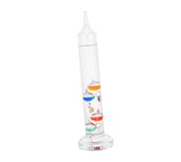 HEMOTON Termómetro de Mesa Galileo con Esferas de Colores Decoración de Vidrio Elegante y Precisa para Interiores Versátil para Oficina y Hogar