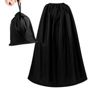 HEMOTON Tienda de Campaña Portátil para Cambiarse de Ropa 12 M Negra Vestidor Exterior Poliéster Resistente Parasol Multifuncional para Playa Camping y Actividades al Color Aleatorio