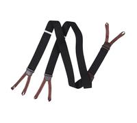 HEMOTON Tirantes para Pantalones De Hockey Anticaídas con Correa De Caída Protectores Resistentes Negros