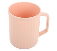 HEMOTON Vaso para Cepillo de Dientes de Plástico con Asa Portacepillos Resistente Golpes para Baño Infantil para Casa y Viajes