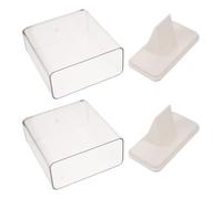 HEMOTON Vitrina para Exhibición de Medallas 2 Unidades Color Crema Blanca Caja de Almacenamiento Compacta Acolchado Interior para Medallas Deportivas y Escolares Organizador Resistente