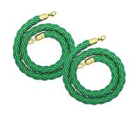 Hemp Braided Queen Barrier Ropes,2 Packs 3.3/4/5/6/7/8/9/10/11/16 Feet Stanchion Twisted Rope, Barrier Ropes with Hooks for Hotel, Concerts, Theater(274cm/9ft)