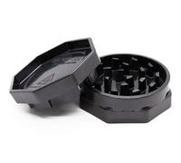 HEMP SAW® - Grinder, Hierbas Molinillo, Apto para lavavajillas, Nueva geometría de corte (Negro)