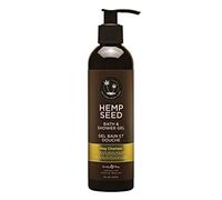 Hemp Seed Gel de Baño y Ducha, Fragancia Nag Champa - 8 oz - Fórmula Humectante con Aceite de Semilla de Cáñamo, Manzanilla y Proteína de Trigo Hidrolizada - Vegano y Libre de Crueldad Animal