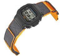 HEMSUT Correa de reloj táctica militar de liberación rápida de 16 mm para Casio | Correa de nailon y cuero resistente a los golpes | Compatible con GA-100, DW-5600, DW-6900, GW-M5610, GBD-800 Series y