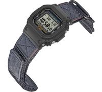 HEMSUT Correa de reloj táctica militar de liberación rápida de 16 mm para Casio | Correa de nailon y cuero resistente a los golpes | Compatible con GA-100, DW-5600, DW-6900, GW-M5610, GBD-800 Series y