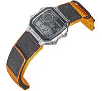 HEMSUT Correa táctica de nailon de 18 mm para relojes Casio | Correa de liberación rápida de estilo militar resistente a los golpes | Compatible con AE-1200, DW-H5600, F-91W, A168W y más